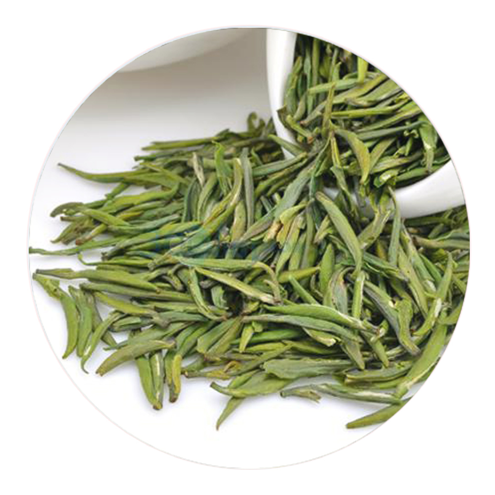 开化龙顶：干茶翠绿、汤水清绿、叶底鲜绿